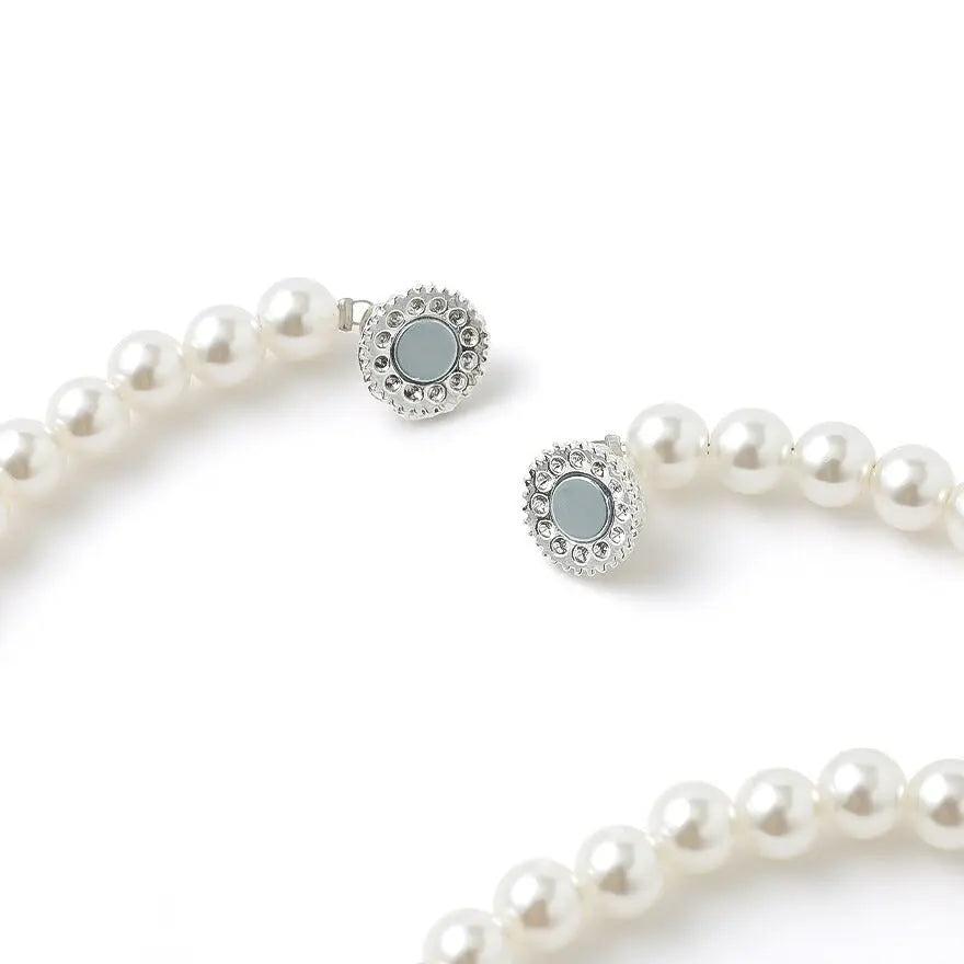 ネックレス結婚式パールアクセサリーロング長めパーティーシンプルレディース2連100cm2WAYウェディングパールネックレス