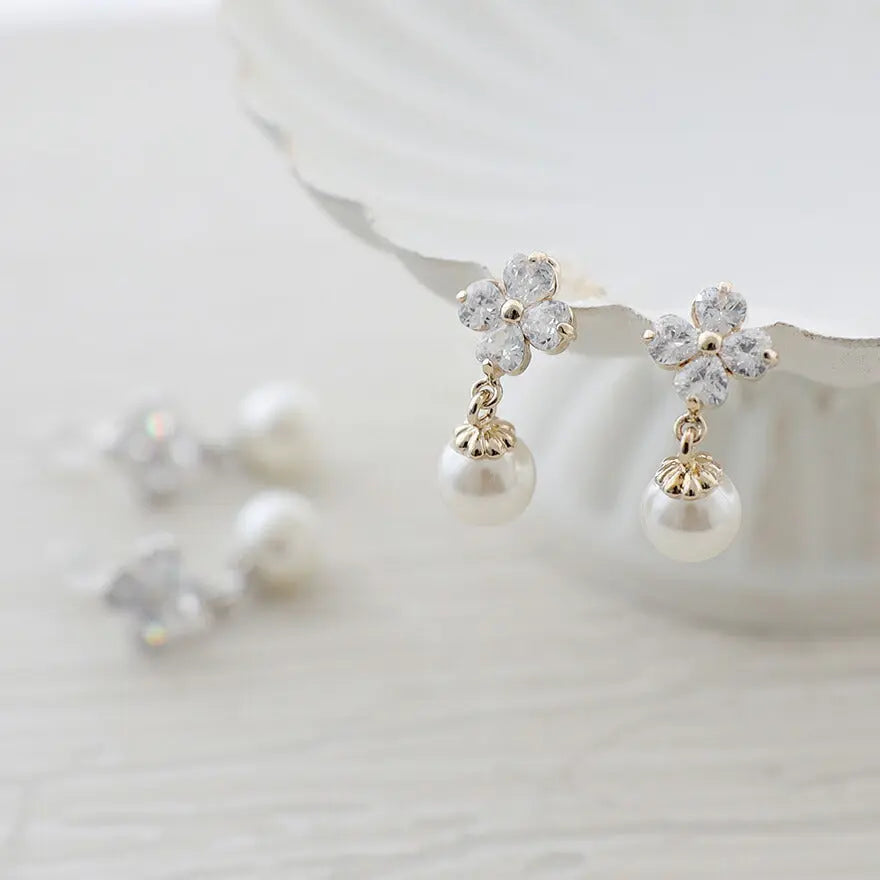 ヘアアクセサリー結婚式パールUピンアクセサリーヘアアクセサリーゲストパーティーヘアアクセゴールドお呼ばれ二次会