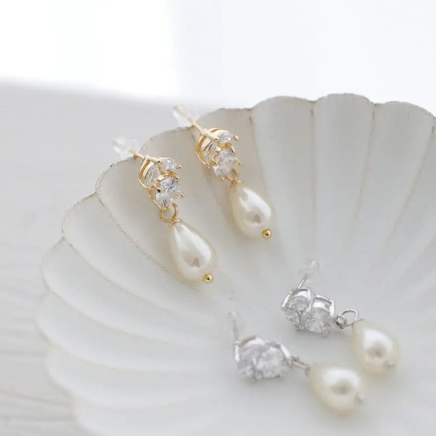 ヘアアクセサリー結婚式パールUピンアクセサリーヘアアクセサリーゲストパーティーヘアアクセゴールドお呼ばれ二次会