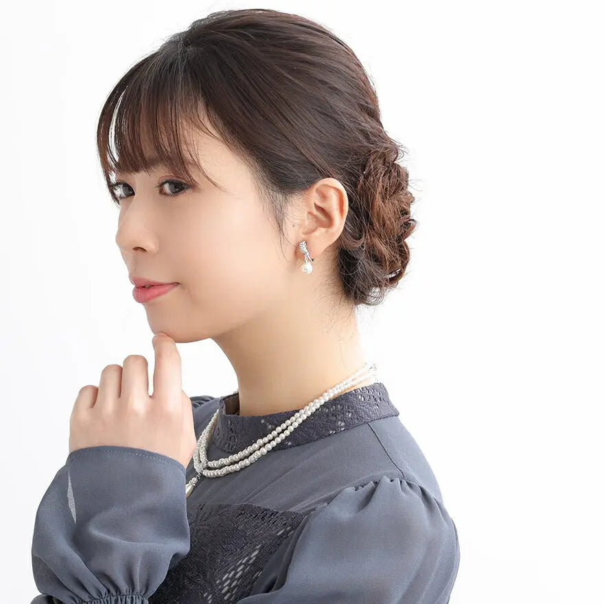 ヘアアクセサリー結婚式パールUピンアクセサリーヘアアクセサリーゲストパーティーヘアアクセゴールドお呼ばれ二次会