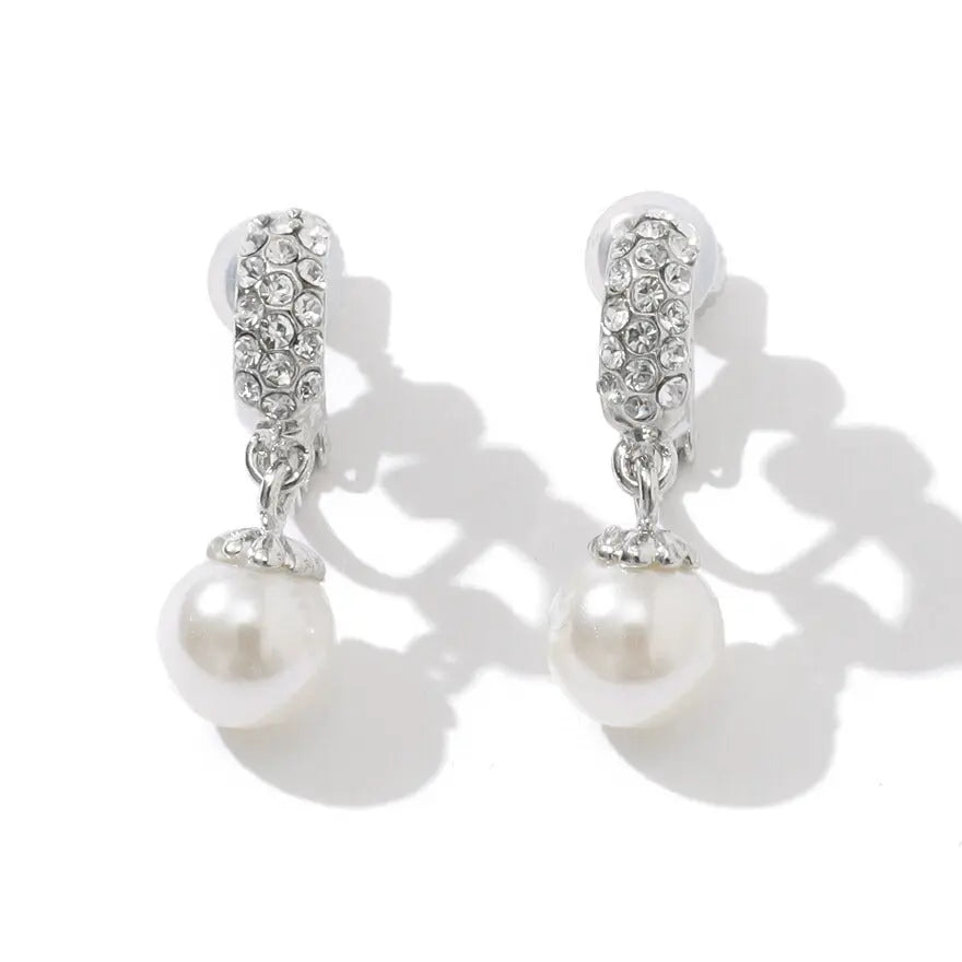 イヤリング ピアス 結婚式 パール アクセサリー  大ぶり 揺れる ゲスト ウェディング ビジュー パーティー ゴールド/シルバー 和装 花嫁 ボリューム お呼ばれ 二次会 パーティードレス通販TwinkleGIrls