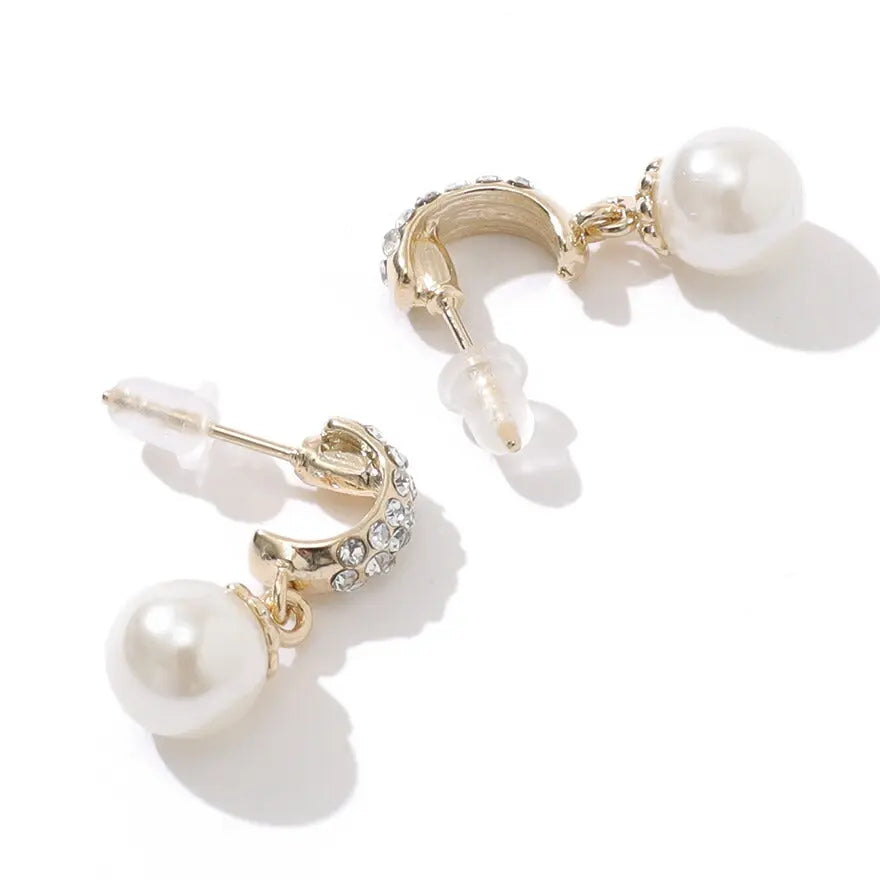 ヘアアクセサリー結婚式パールUピンアクセサリーヘアアクセサリーゲストパーティーヘアアクセゴールドお呼ばれ二次会