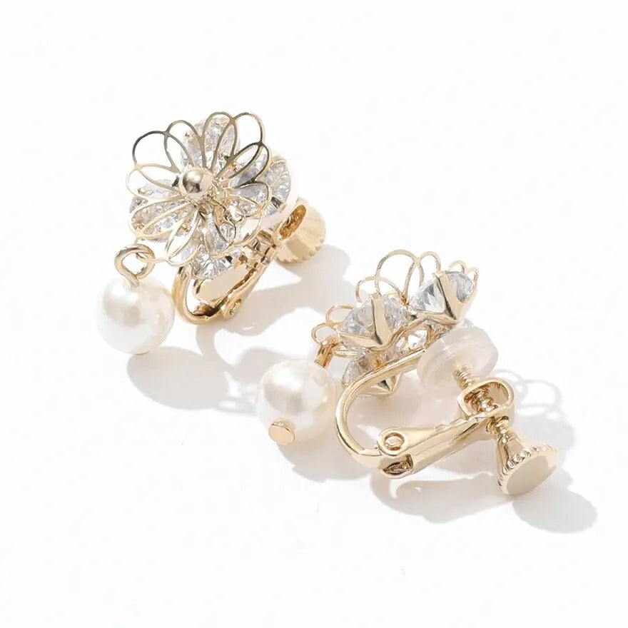 ヘアアクセサリー結婚式パールUピンアクセサリーヘアアクセサリーゲストパーティーヘアアクセゴールドお呼ばれ二次会