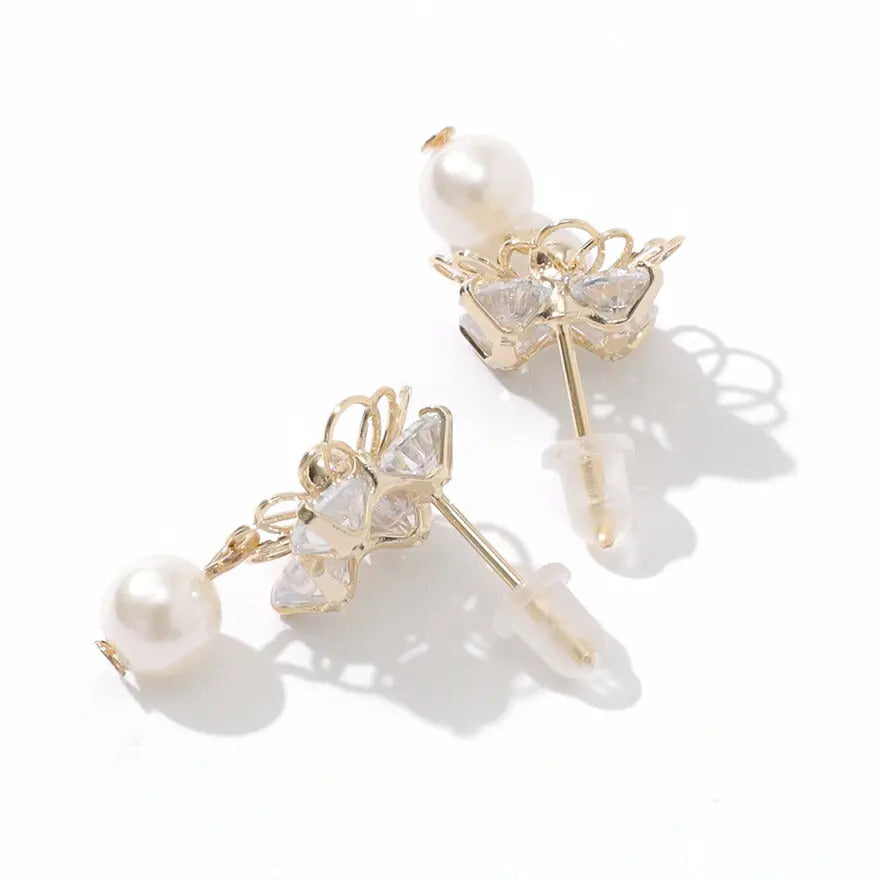 ヘアアクセサリー結婚式パールUピンアクセサリーヘアアクセサリーゲストパーティーヘアアクセゴールドお呼ばれ二次会