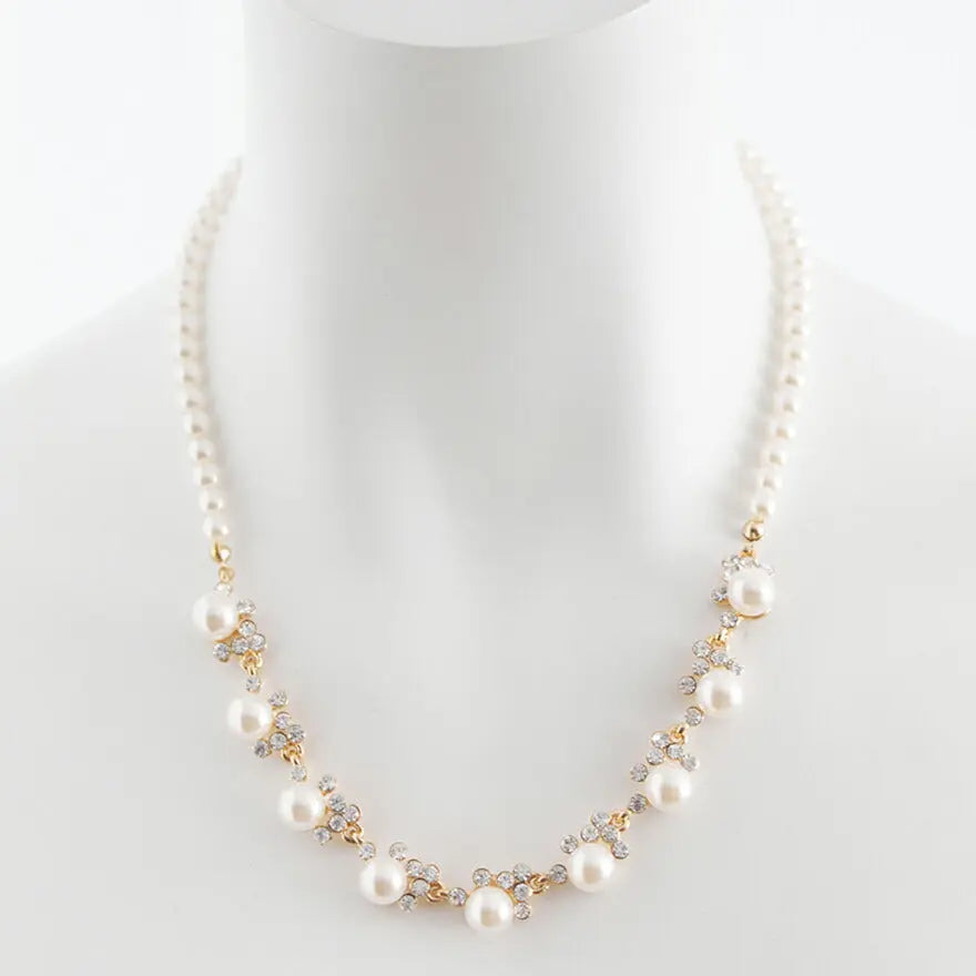 ネックレス結婚式パールアクセサリーパーティーゴージャスショートレディース2連50cm2WAYウェディングシンプルボリュームパールネックレス