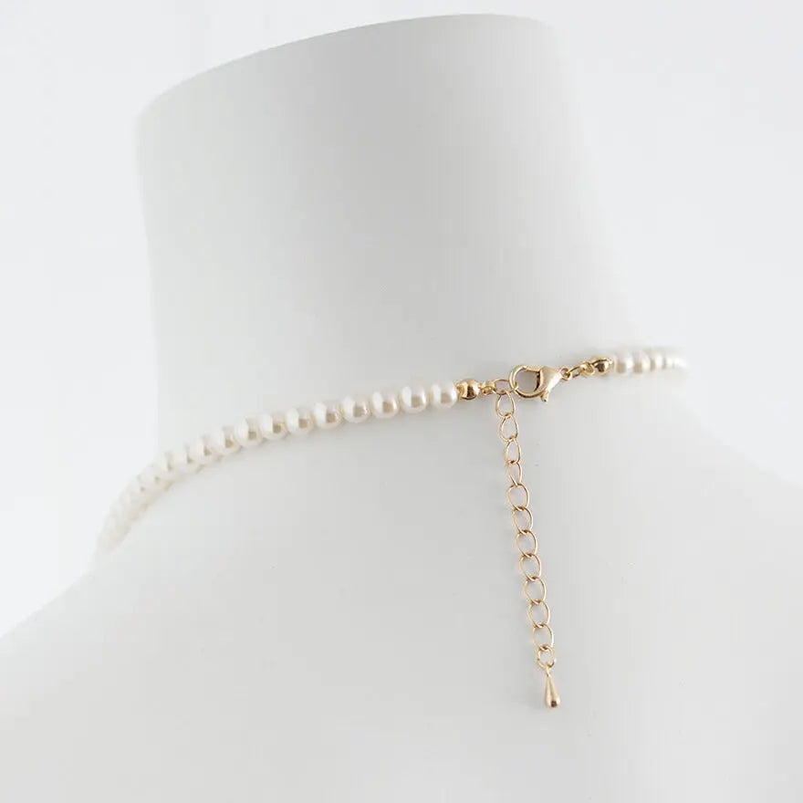 ネックレス結婚式パールアクセサリーパーティーゴージャスショートレディース2連50cm2WAYウェディングシンプルボリュームパールネックレス