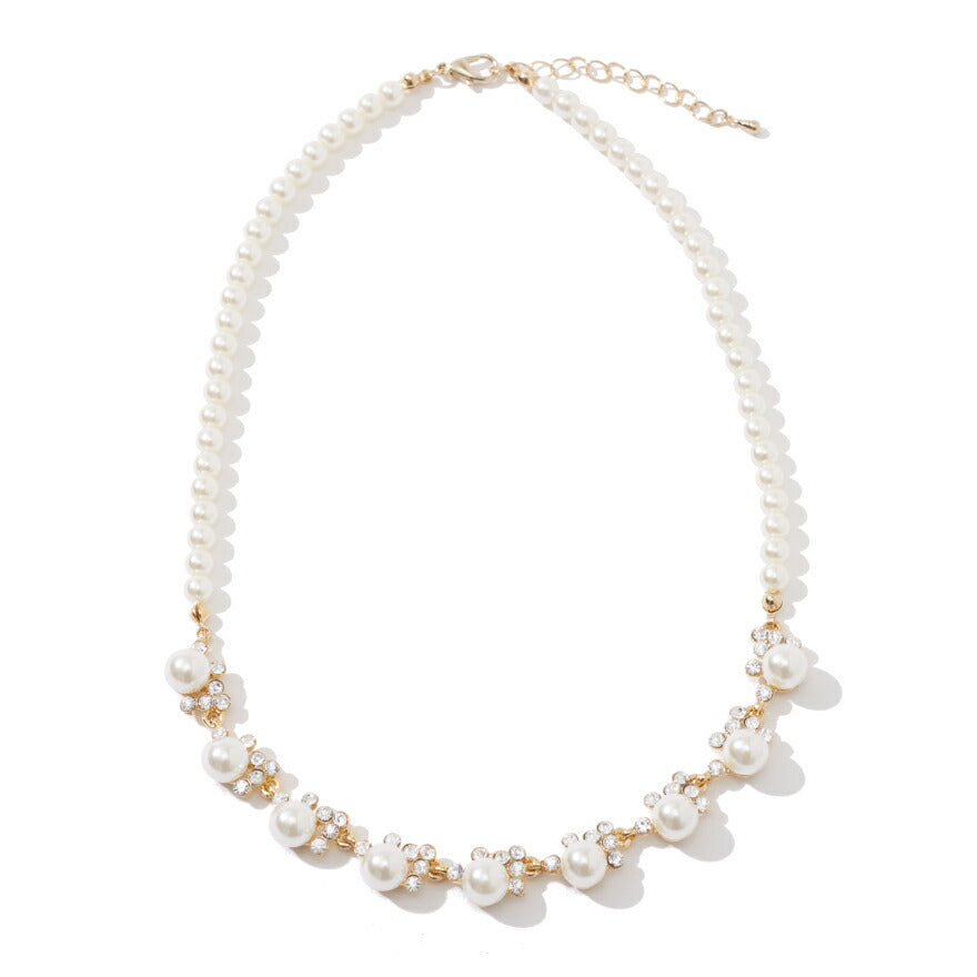 ネックレス パール 結婚式 アクセサリー フォーマル パーティー レディース 50cm ウェディング シンプル ボリューム ショート パーティードレス通販TwinkleGirls