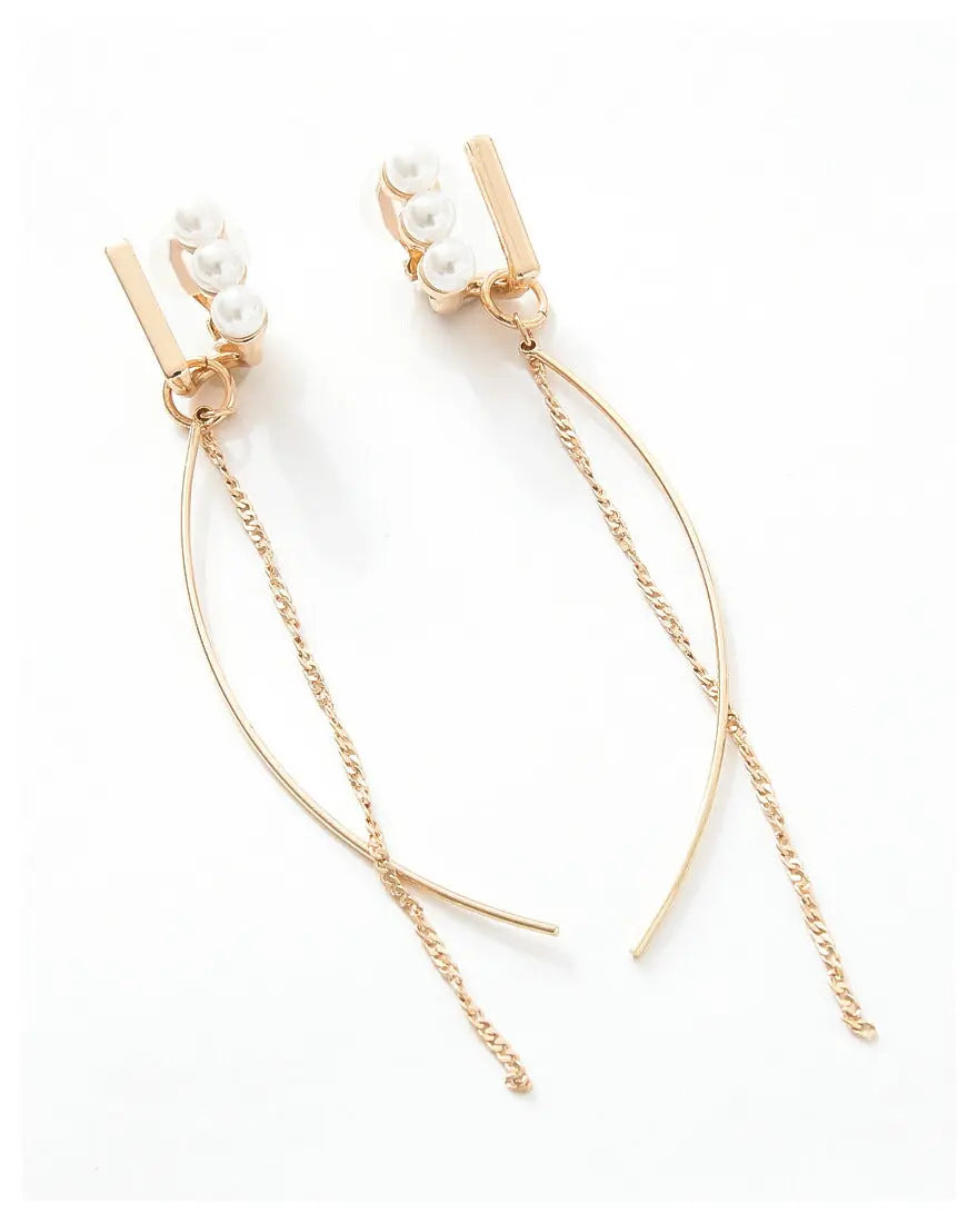 ヘアアクセサリー結婚式パールUピンアクセサリーヘアアクセサリーゲストパーティーヘアアクセゴールドお呼ばれ二次会