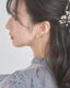ヘアアクセサリー結婚式パールUピンアクセサリーヘアアクセサリーゲストパーティーヘアアクセゴールドお呼ばれ二次会