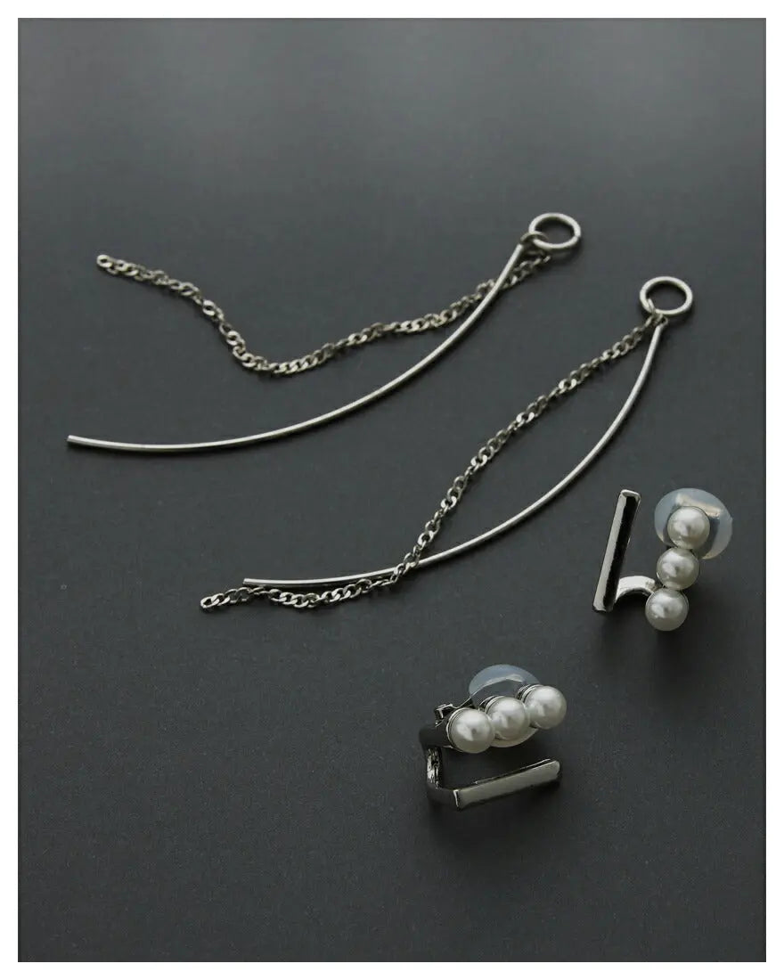 イヤリング 結婚式 アクセサリー  パール 2WAY お呼ばれ 大ぶり 揺れる ゲスト ウェディング 3連 パーティー 二次会 ゴールド 和装 花嫁 ボリューム お呼ばれ 二次会 パーティードレス通販TwinkleGIrls