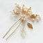 ヘアピンパール結婚式Uピンアクセサリーヘアアクセサリーゲストパーティーヘアピンヘアアクセゴールドお呼ばれ二次会