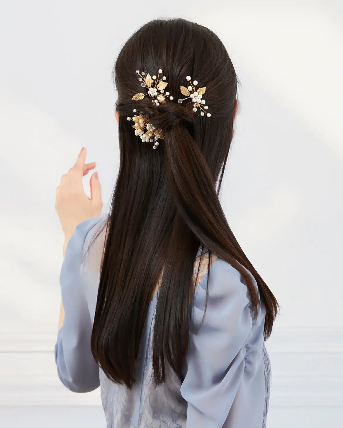 ヘアピン パール 結婚式 Uピン アクセサリー ヘアアクセサリー ゲスト  パーティー ヘアピン ヘアアクセ ゴールド お呼ばれ 二次会 パーティードレス通販TwinkleGIrls