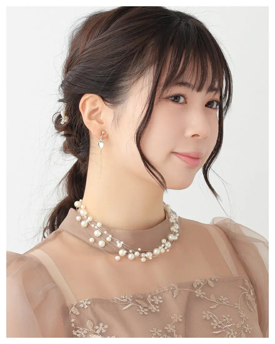 ヘアアクセサリー結婚式パールUピンアクセサリーヘアアクセサリーゲストパーティーヘアアクセゴールドお呼ばれ二次会