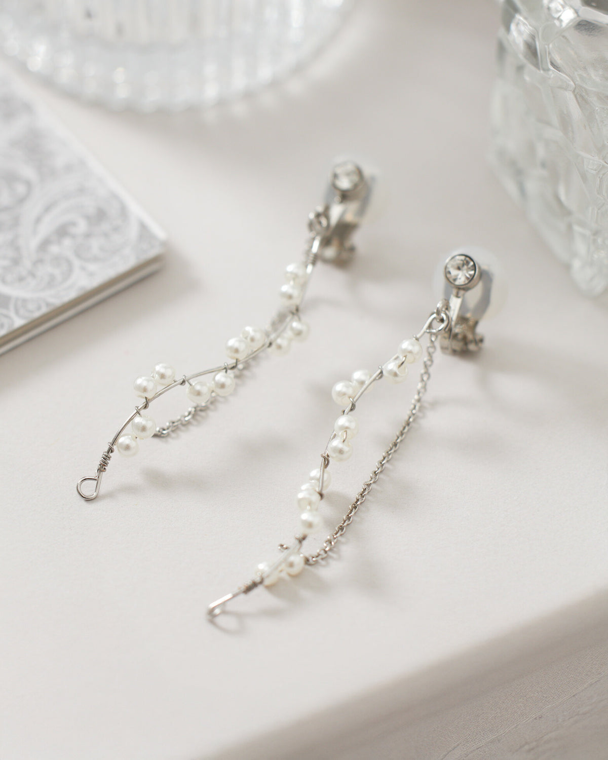 ヘアアクセサリー結婚式パールUピンアクセサリーヘアアクセサリーゲストパーティーヘアアクセゴールドお呼ばれ二次会