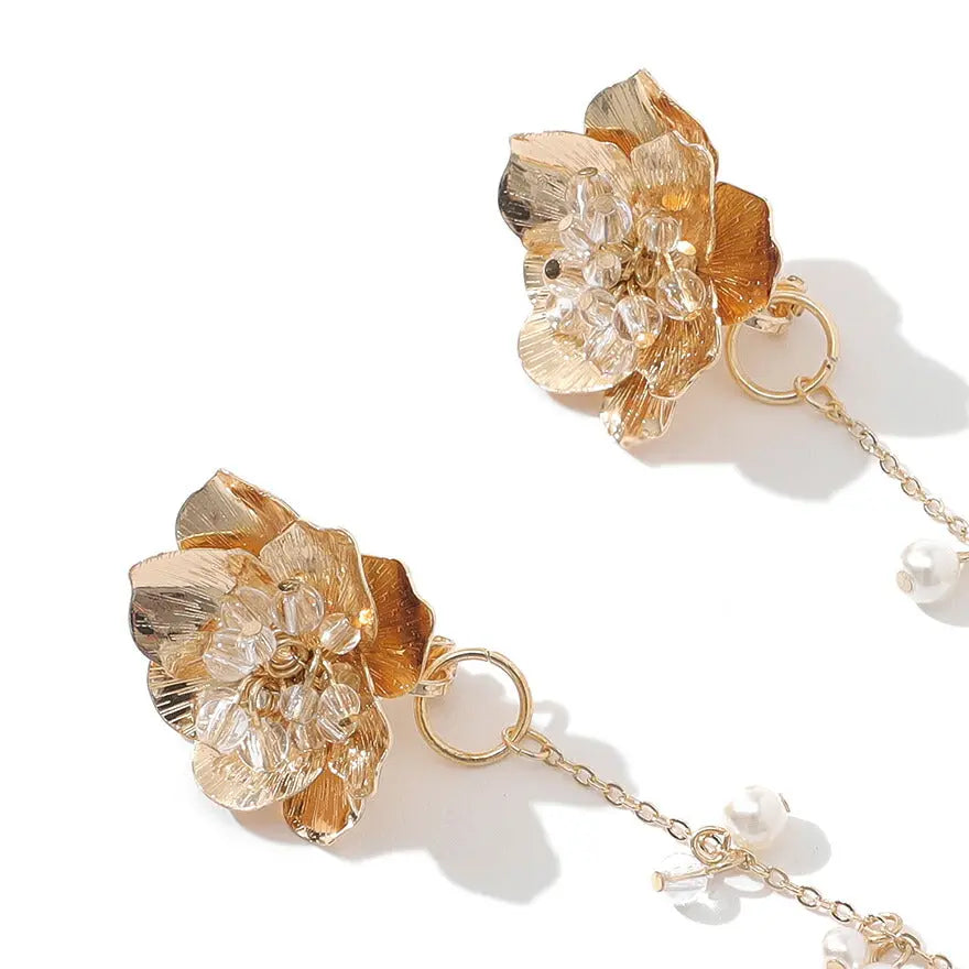 ヘアアクセサリー結婚式パールUピンアクセサリーヘアアクセサリーゲストパーティーヘアアクセゴールドお呼ばれ二次会