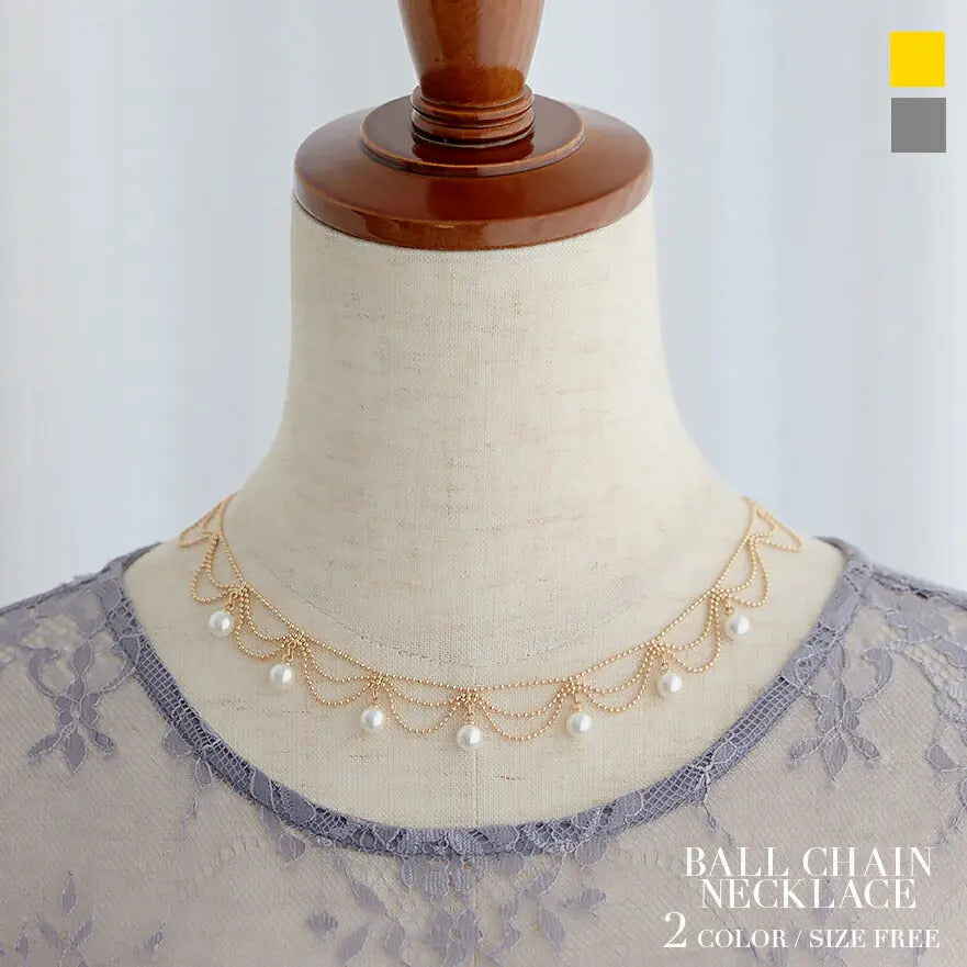 ネックレス結婚式パールアクセサリーパーティーゴージャスショートレディース2連50cm2WAYウェディングシンプルボリュームパールネックレス