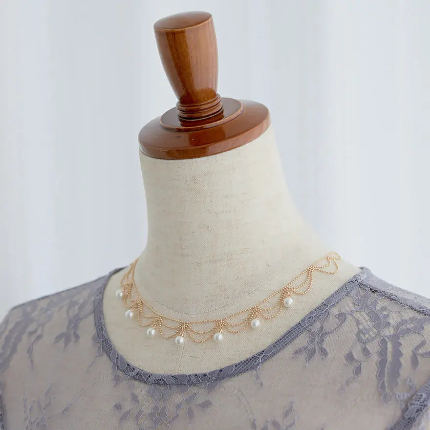 ネックレス結婚式パールアクセサリーパーティーゴージャスショートレディース2連50cm2WAYウェディングシンプルボリュームパールネックレス