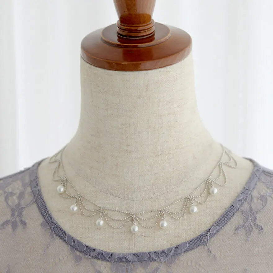 ネックレス 結婚式 パール アクセサリー パーティー ゴージャス ショート レディース  チェーン ウェディング シンプル ボリューム パールネックレス パーティードレス通販TwinkleGIrls