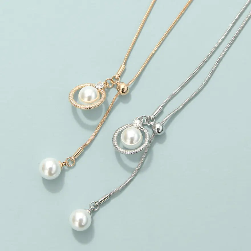 【3%OFFクーポンで3094円】ネックレス結婚式ロングマルチウェイパールアクセサリーマグネットパーティーゴージャスショートレディースチェーンウェディングシンプルボリュームパールネックレス