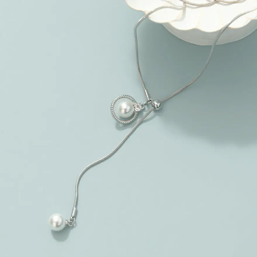 【3%OFFクーポンで3094円】ネックレス結婚式ロングマルチウェイパールアクセサリーマグネットパーティーゴージャスショートレディースチェーンウェディングシンプルボリュームパールネックレス