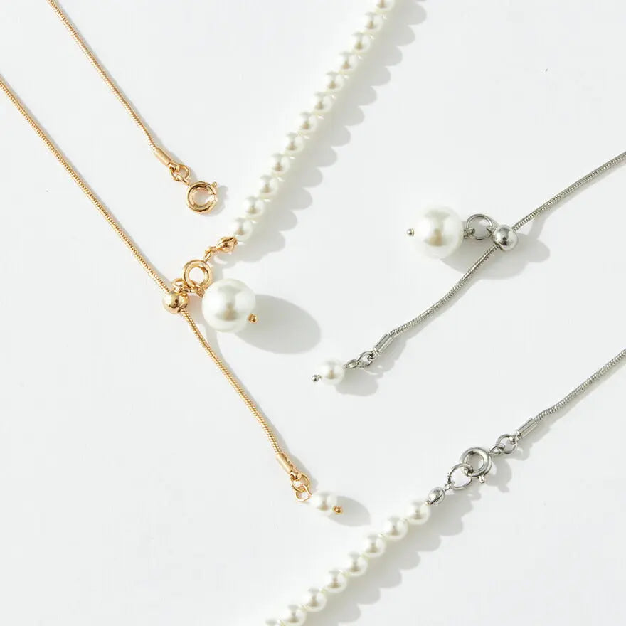 【3%OFFクーポンで3094円】ネックレス結婚式ロングマルチウェイパールアクセサリーマグネットパーティーゴージャスショートレディースチェーンウェディングシンプルボリュームパールネックレス