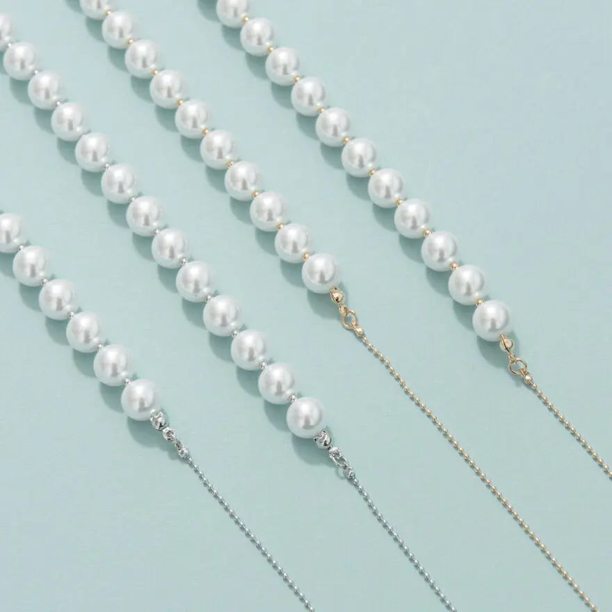 【3%OFFクーポンで3094円】ネックレス結婚式ロングマルチウェイパールアクセサリーマグネットパーティーゴージャスショートレディースチェーンウェディングシンプルボリュームパールネックレス