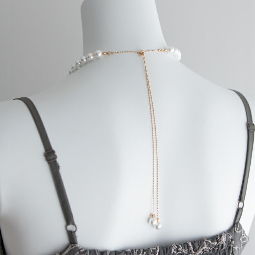 【3%OFFクーポンで3094円】ネックレス結婚式ロングマルチウェイパールアクセサリーマグネットパーティーゴージャスショートレディースチェーンウェディングシンプルボリュームパールネックレス