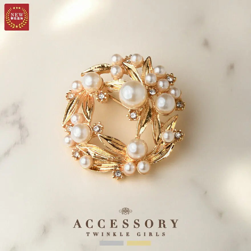 ブローチパールセレモニー結婚式上品入園式卒園式入学式卒業式パーティー披露宴シルバーシンプル