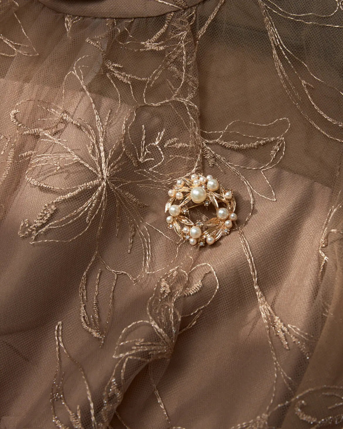 【30%OFFクーポンで1463円】ブローチパールレディースジャケットセレモニー結婚式上品入園式卒園式入学式卒業式パーティー披露宴ゴールドシンプル