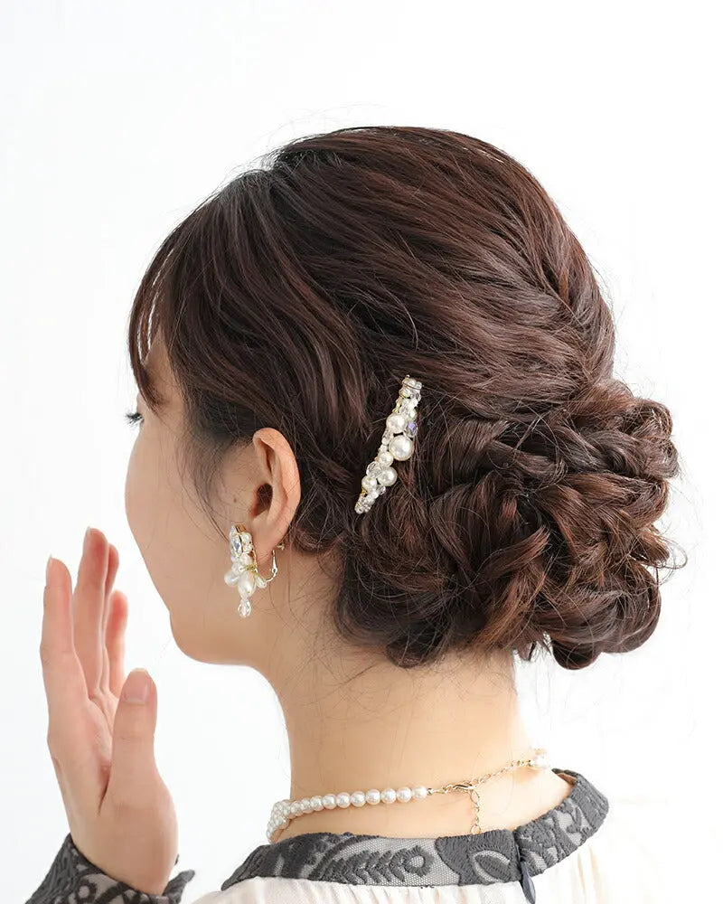 ネックレス結婚式パールアクセサリーパーティーゴージャスショートレディース2連50cm2WAYウェディングシンプルボリュームパールネックレス