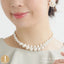 ネックレス結婚式パールアクセサリーパーティーゴージャスショートレディース2連50cm2WAYウェディングシンプルボリュームパールネックレス