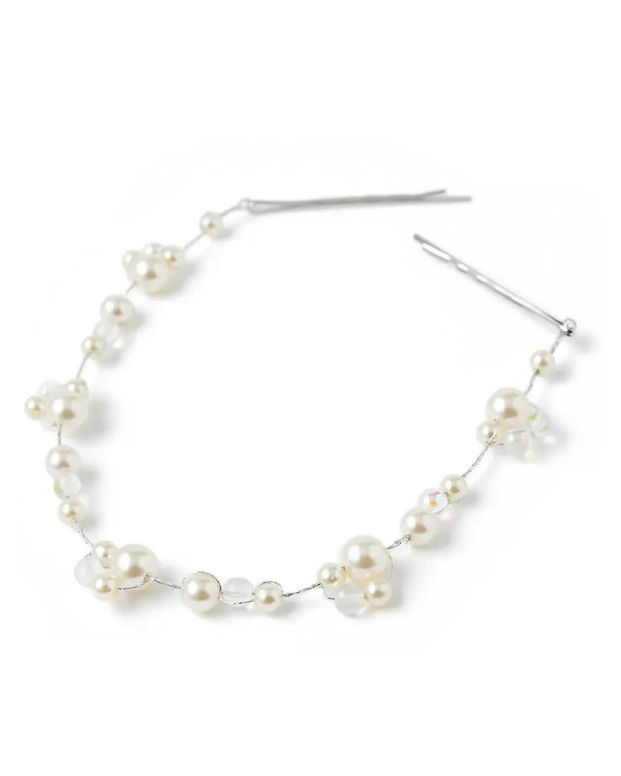 結婚式 ヘアアクセサリー パール ヘッドドレス ウェディング ヘアーアクセサリー お呼ばれ ゲスト ヘアピン パーティー ヘアアクセ 浴衣 着物 和装 花嫁 髪飾り 二次会 パーティードレス通販TwinkleGIrls