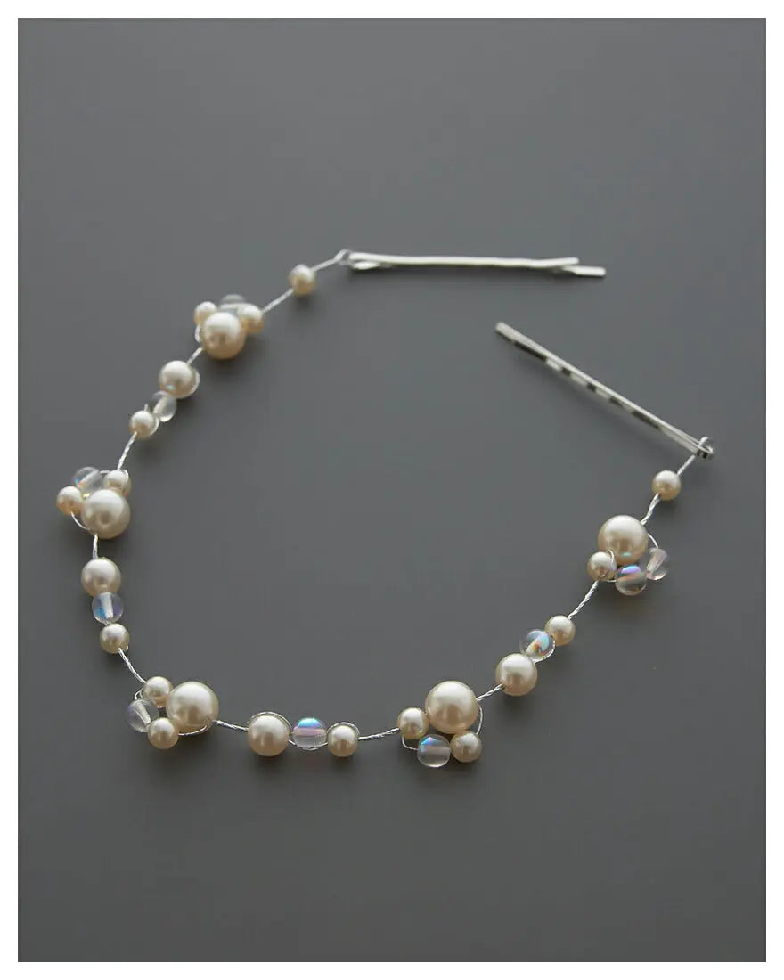 ヘアアクセサリー結婚式パールUピンアクセサリーヘアアクセサリーゲストパーティーヘアアクセゴールドお呼ばれ二次会