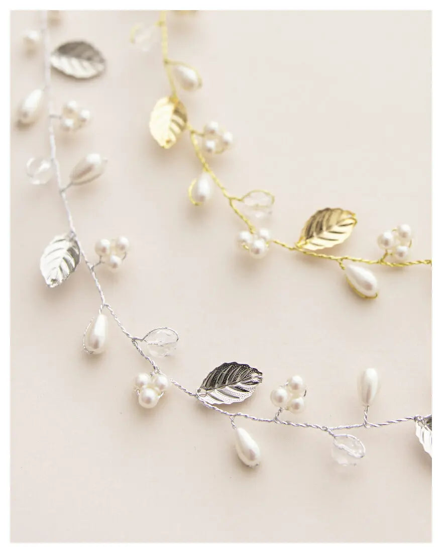 結婚式ヘアアクセサリーパールヘッドドレスウェディングヘアーアクセサリーお呼ばれゲストヘアピンパーティーヘアアクセ浴衣着物和装花嫁髪飾り二次会