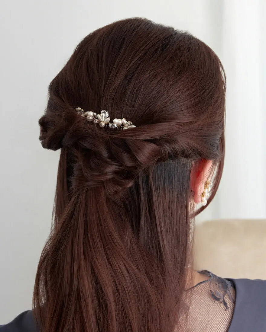 ヘアアクセサリー 結婚式 パール コーム ウェディング アクセサリー ヘアアクセサリー ゲスト ヘアピン パーティー ヘアアクセ 浴衣 着物 和装 花嫁 髪飾り お呼ばれ 二次会 パーティードレス通販TwinkleGIrls