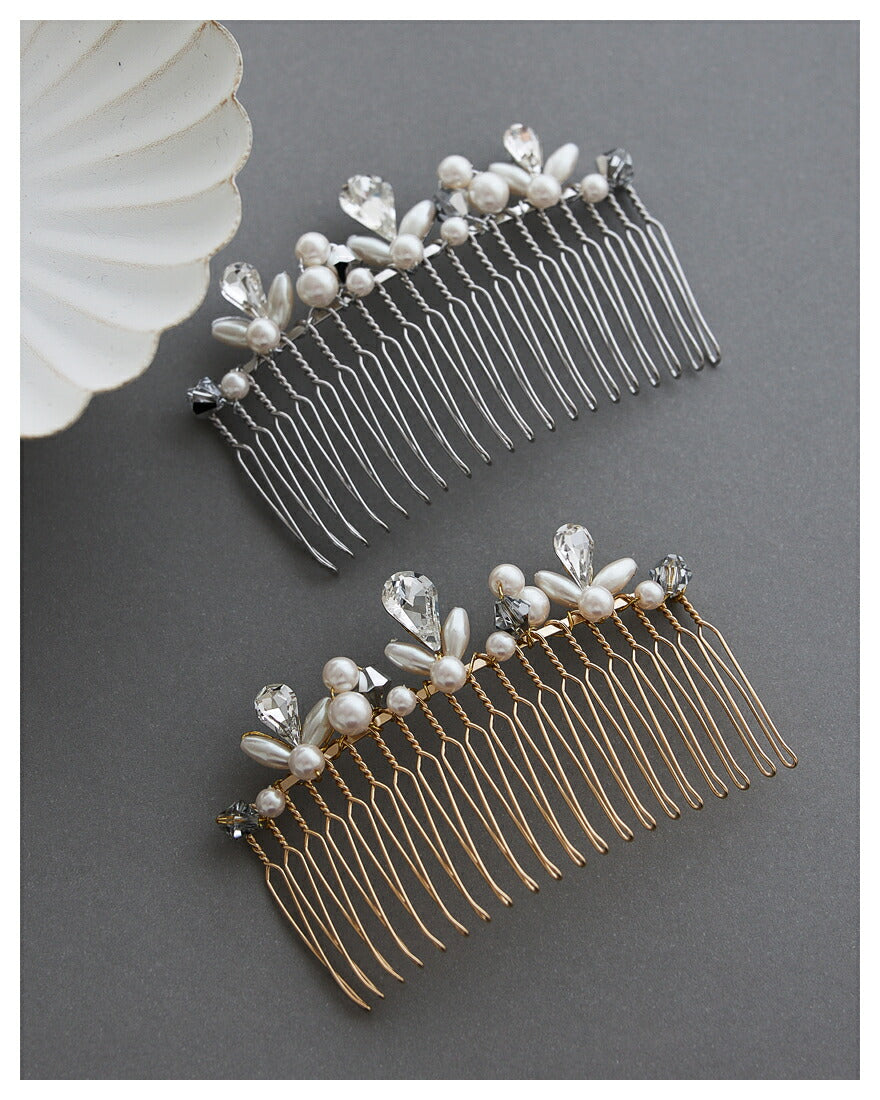 ヘアアクセサリー 結婚式 パール コーム ウェディング アクセサリー ヘアアクセサリー ゲスト ヘアピン パーティー ヘアアクセ 浴衣 着物 和装 花嫁 髪飾り お呼ばれ 二次会 パーティードレス通販TwinkleGIrls