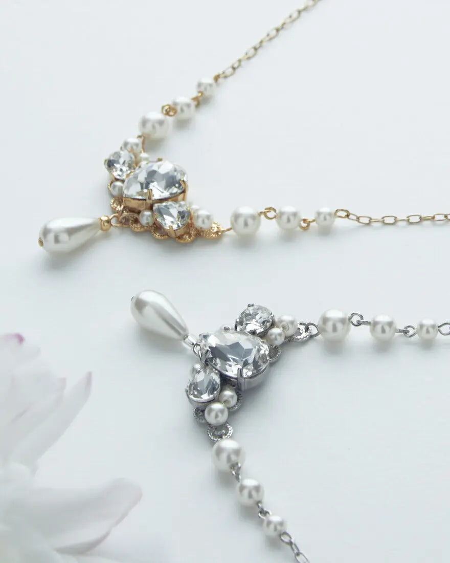 ネックレス結婚式パールアクセサリーパーティーゴージャスショートレディース2連50cm2WAYウェディングシンプルボリュームパールネックレス