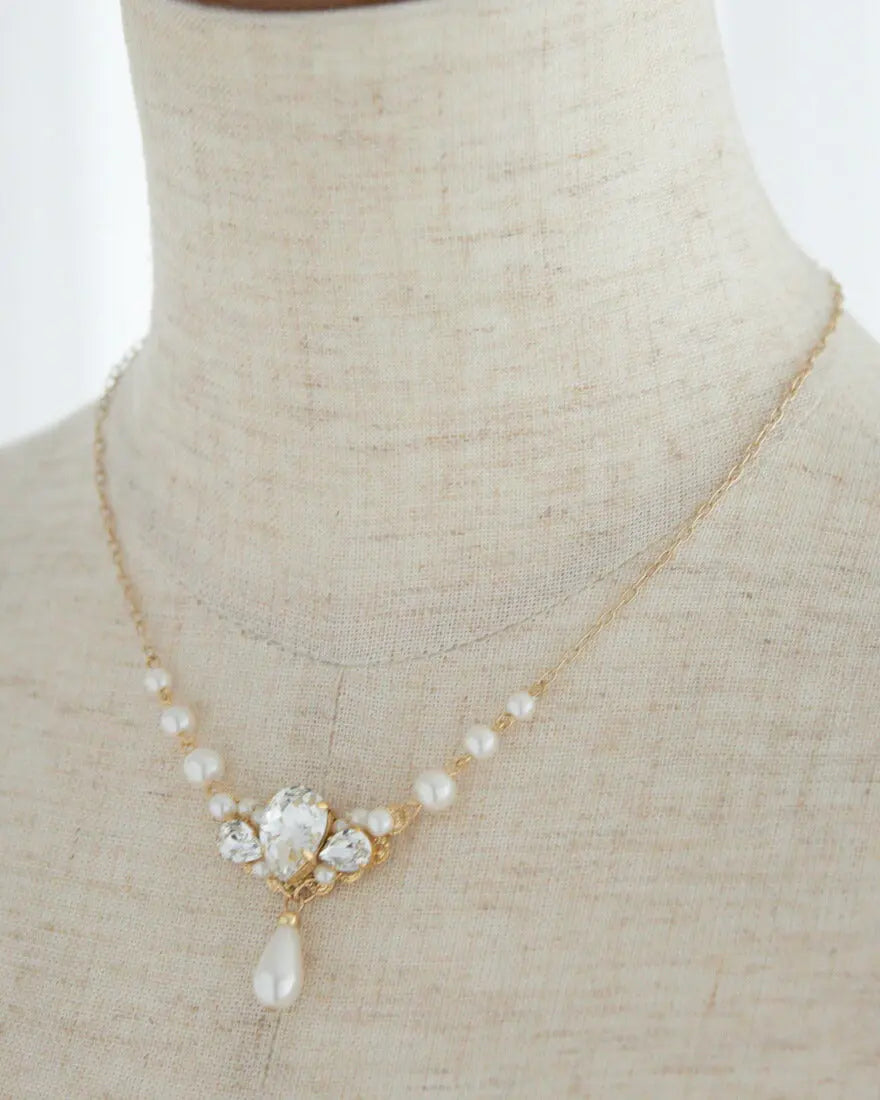 ネックレス結婚式パールアクセサリーパーティーゴージャスショートレディース2連50cm2WAYウェディングシンプルボリュームパールネックレス