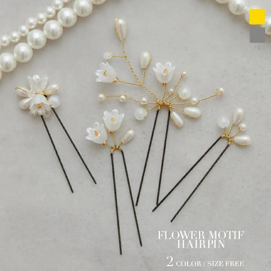 ヘアアクセサリー結婚式パールUピンアクセサリーヘアアクセサリーゲストパーティーヘアアクセゴールドお呼ばれ二次会