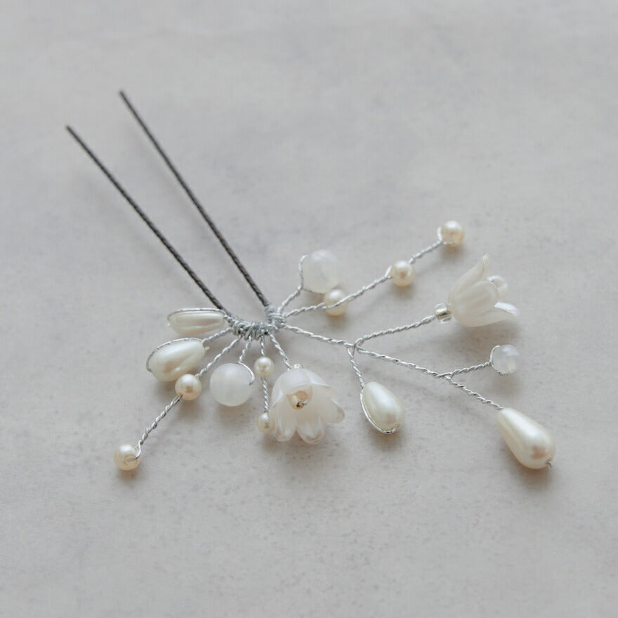 ヘアアクセサリー結婚式パールUピンアクセサリーヘアアクセサリーゲストパーティーヘアアクセゴールドお呼ばれ二次会