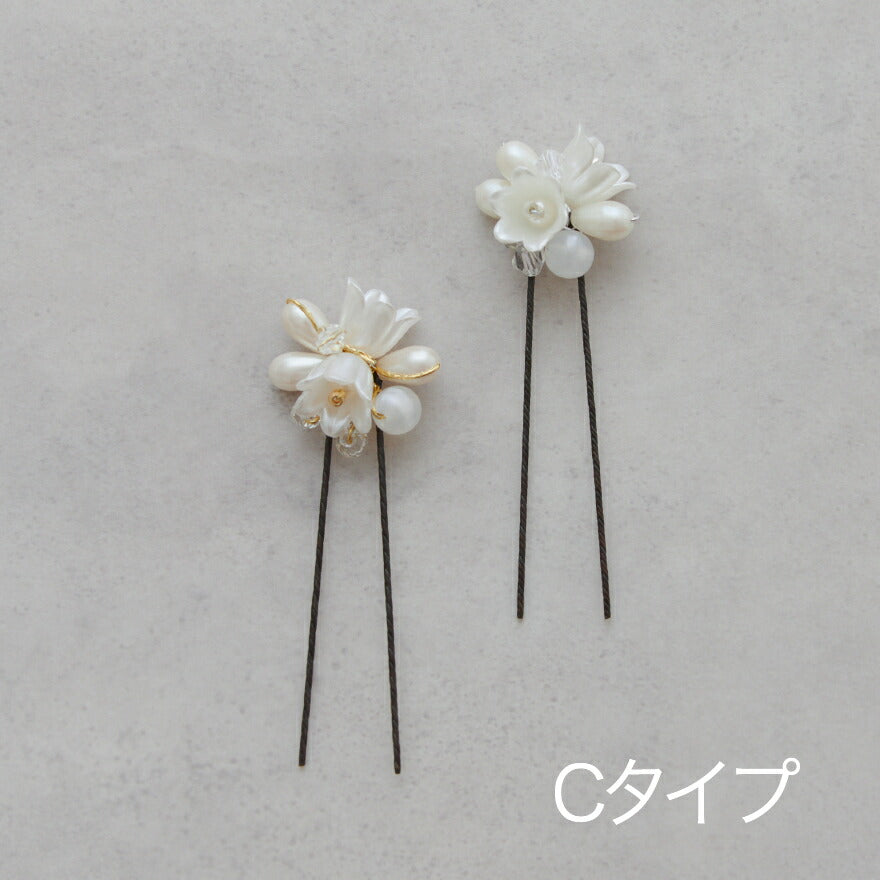 結婚式 ヘアアクセサリー パール ヘアピン お花モチーフ ヘアーアクセサリー お呼ばれ ウェディング ゲスト ヘアピン パーティー ヘアアクセ 浴衣 着物 和装 髪飾り 二次会 パーティードレス通販TwinkleGirls