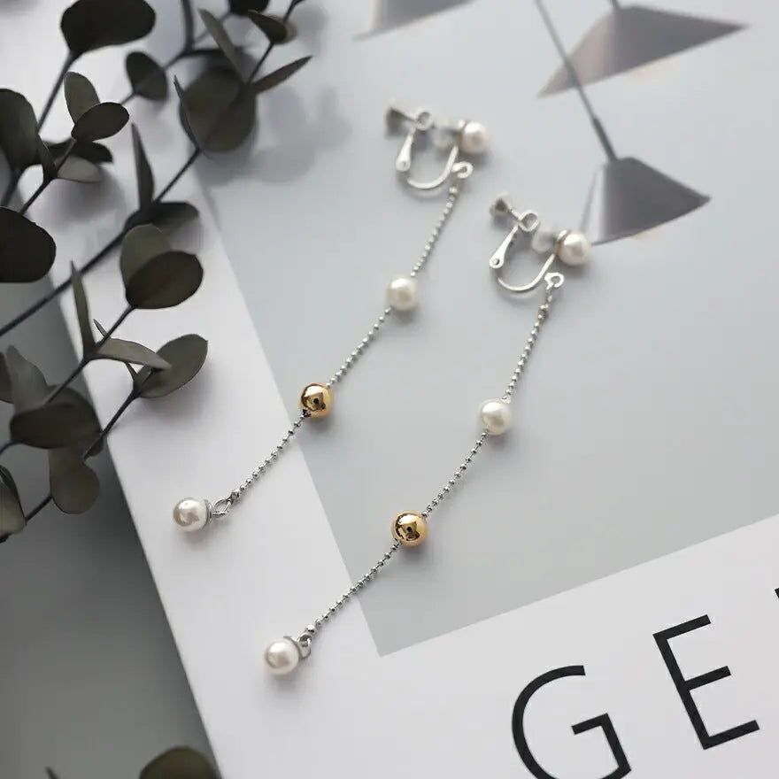 イヤリング 結婚式 パール アクセサリー 揺れる ステーション パーティー シンプル レディース ウェディング パールイヤリング パーティードレス通販TwinkleGIrls