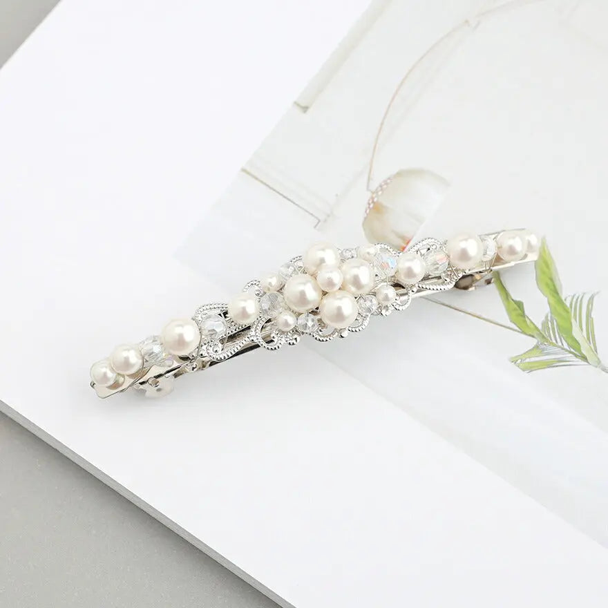 ヘアアクセサリー結婚式パールUピンアクセサリーヘアアクセサリーゲストパーティーヘアアクセゴールドお呼ばれ二次会