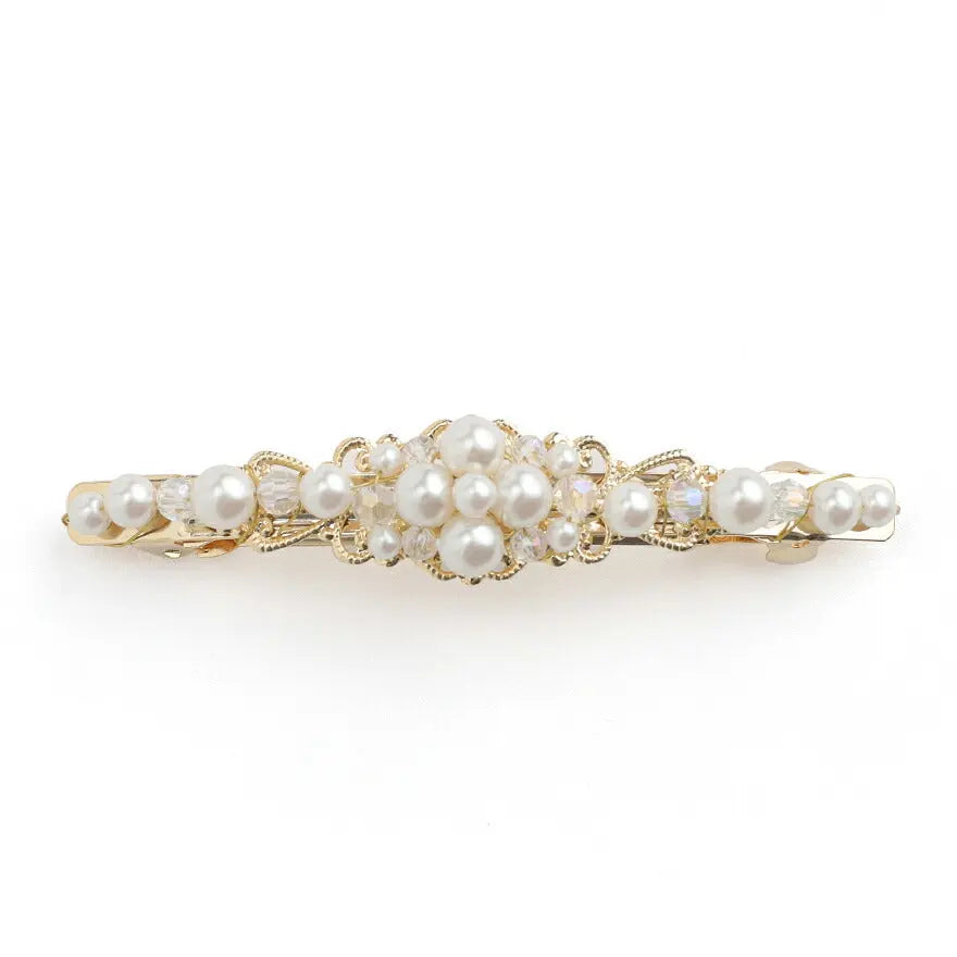 ヘアアクセサリー結婚式パールUピンアクセサリーヘアアクセサリーゲストパーティーヘアアクセゴールドお呼ばれ二次会