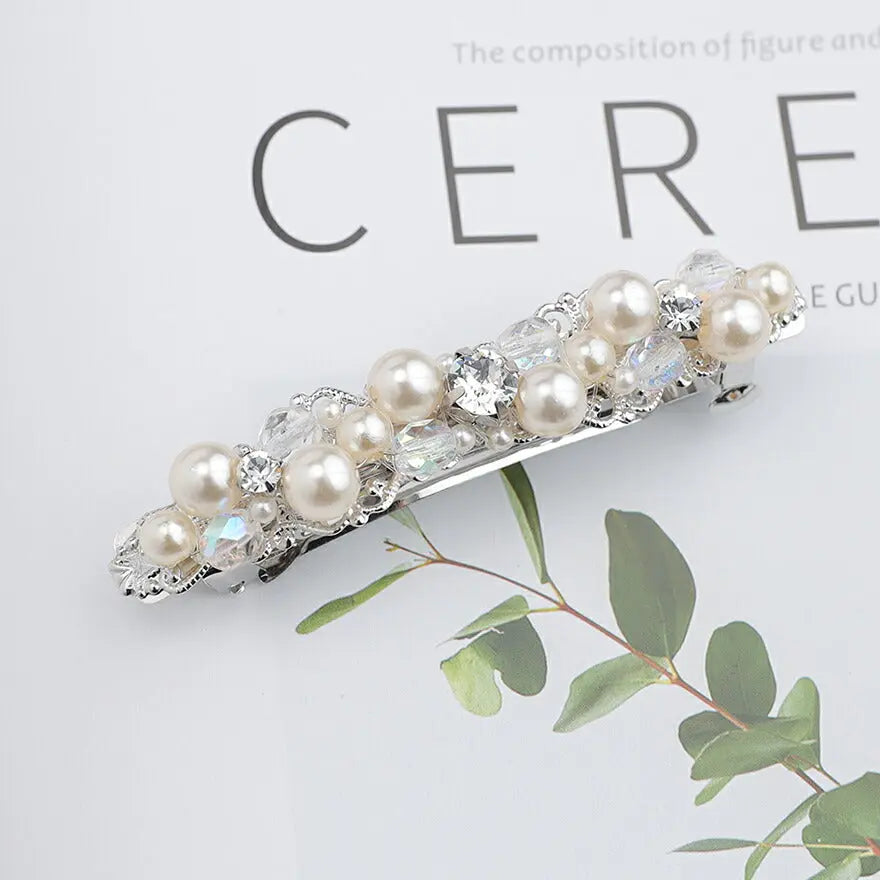 ヘアアクセサリーヘアクリップ  パール 結婚式 ウェディング アクセサリー ヘアアクセサリー ゲスト ヘアピン パーティー ヘアアクセ 浴衣 着物 和装 花嫁 髪飾り お呼ばれ 二次会 パーティードレス通販TwinkleGIrls