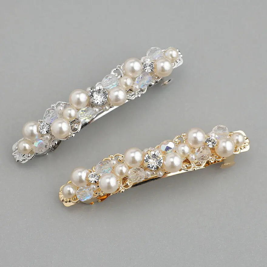 ヘアアクセサリー結婚式パールUピンアクセサリーヘアアクセサリーゲストパーティーヘアアクセゴールドお呼ばれ二次会