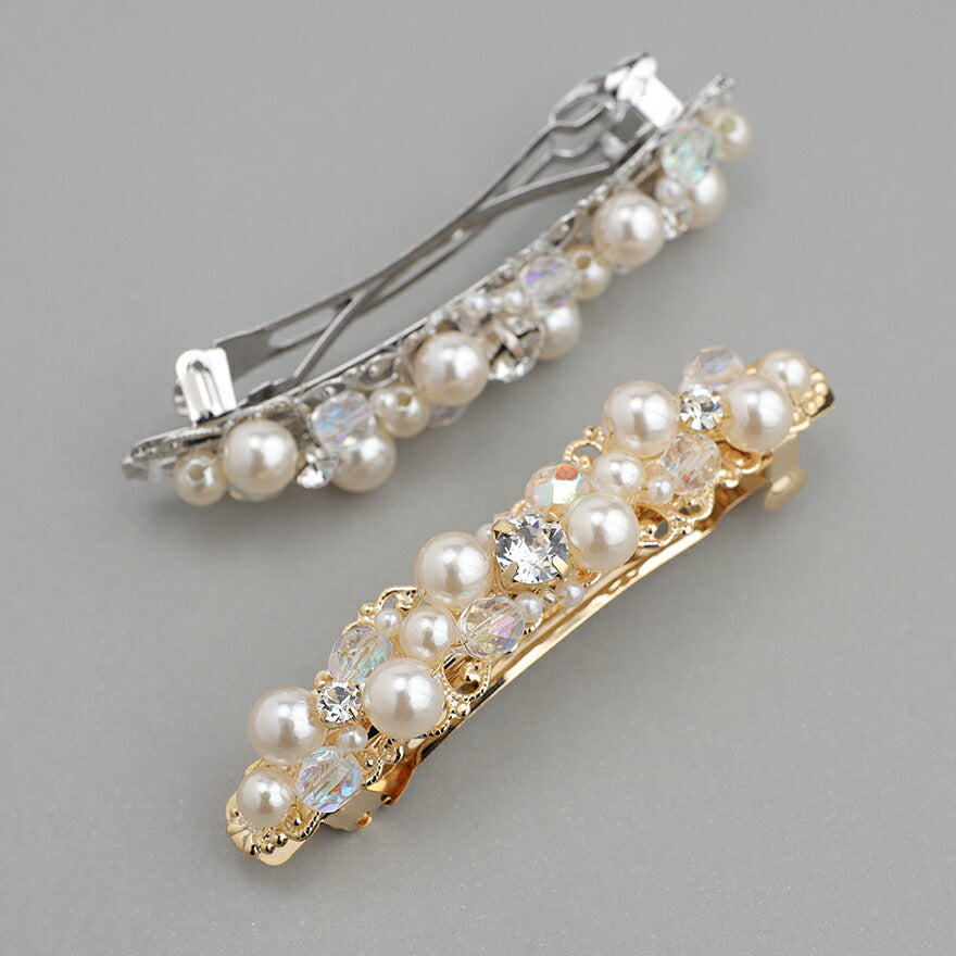 ヘアアクセサリー結婚式パールUピンアクセサリーヘアアクセサリーゲストパーティーヘアアクセゴールドお呼ばれ二次会