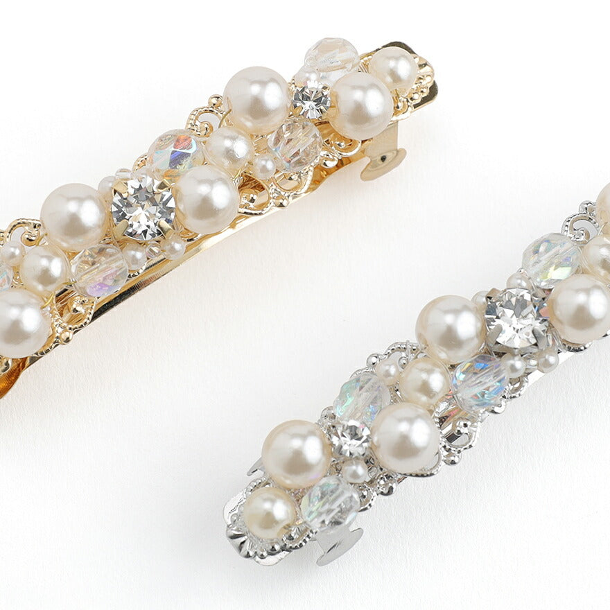 ヘアアクセサリーヘアクリップパール結婚式ウェディングアクセサリーヘアアクセサリーゲストヘアピンパーティーヘアアクセ浴衣着物和装花嫁髪飾りお呼ばれ二次会