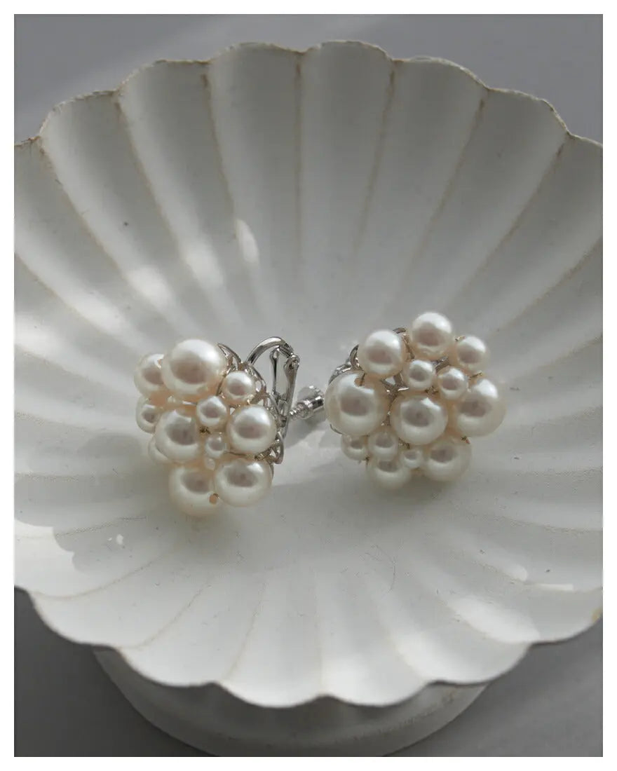 ピアス イヤリング アクセサリー 結婚式 パール ウェディング ニッケルフリー ゲスト 大ぶり パーティー ゴールド/シルバー 和装 花嫁 ボリューム お呼ばれ 二次会 パーティードレス通販TwinkleGIrls