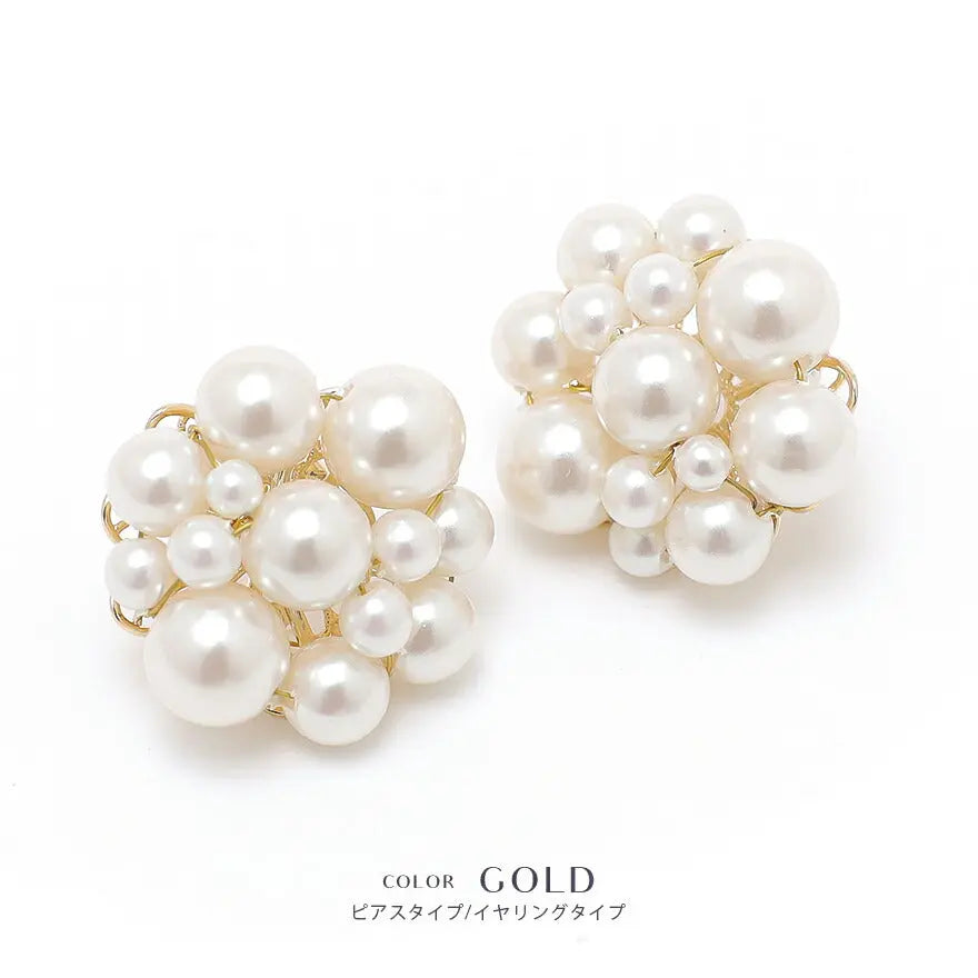 ヘアアクセサリー結婚式パールUピンアクセサリーヘアアクセサリーゲストパーティーヘアアクセゴールドお呼ばれ二次会